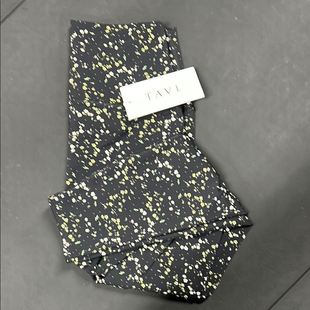 Tavi Black Floral Leggings
